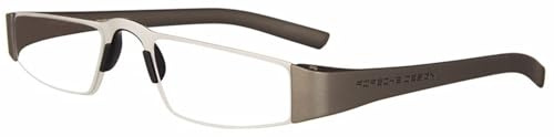 Porsche Design P8801 Iconic Reading glasses (F - Titanium, Silver, 1.5)