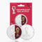 The Koin Club Collectable FIFA World Cup Qatar 2022 Football Championship Colour Silver Coin