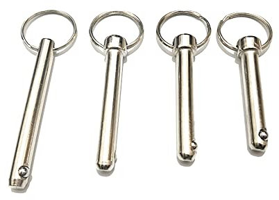 5 Stück φ8mm×80mm Vernickeln auf Kohlenstoffstahl Kugelsicherungsschrauben Faltstift Sicherheitsbolzen Edelstahl Faltschrauben Ring Bolzen Faltstift mit Ring