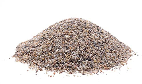 WYSKONT Ghiaia per Acquario - Sabbia per Acquario - 25 kg - Decorazione per Acquario - Ghiaia Decorativa - Ghiaia di Fiume - Sabbia Decorativa - Giardino - Fondo per Acquario - 1,0 – 3,0 mm