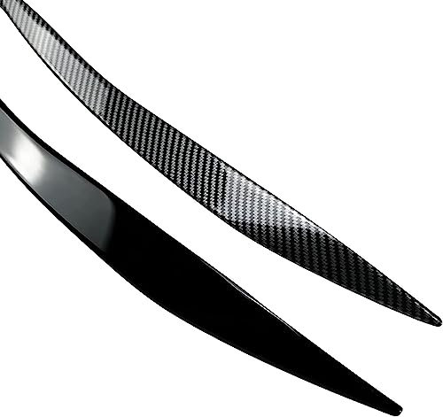 NURCIX Auto -Scheinwerfer -Augenbrauenzubehör für BMW 5 Series F10 F11 F18 2010-2017,Gloss Black
