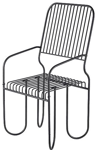KADAX Moderne Gartenbank, Sitzbank aus pulverbeschichteten Stahl, Bank im Modulsystem, Witterungsbeständige Metallbank für Garten, Park, Terrasse (50cm / mit Rückenlehne)