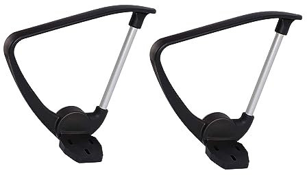 Fonowx 2-teilige Ersatz-Bürostuhl-Schlaufenarm-Bürostuhl-Armlehne, Drehstuhl-Armlehne