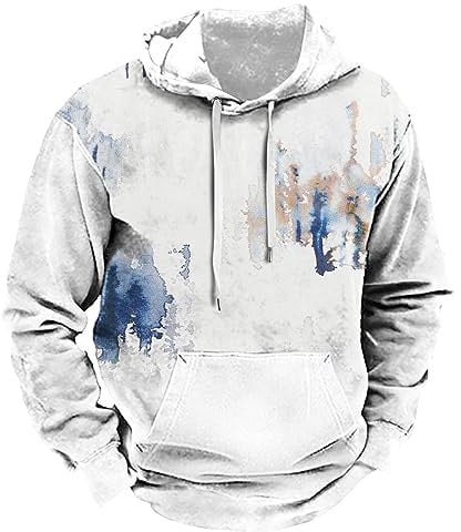KONG JIMFAN Hoodie Geschenke Regenjacke Herren Hoodie Tshirt Hoodie Herren Pullover Herren Sweater Herren Hoodie Zipper Herren T Shirt Gestalten Pullover Mit Kapuze(Weiß,XXL)