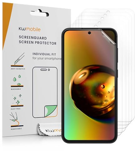 kwmobile 6X Displayschutzfolie kompatibel mit Samsung Galaxy S23 FE Folie - klare Schutzfolien Set in transparent