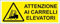 M-ITALY CARTELLO SEGNALETICO UNI - ATTENZIONE CARRELLI ELEVATORI - Adesivo Extra Resistente, Pannello in Forex, Pannello In Alluminio (30x12, Plastica)