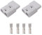 HISports 2 x 175 A 600 V Akku-Anschluss, Schnellanschluss Batterie Verbindungs Stecker modulare Stromversorgung für Anderson Steckerkabelklemme Batterie-Stromverbinder grau