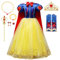 NuGeriAZ Schneewittchen Kinder Kostüm:-Prinzessin-Schneewittchen-Kleid