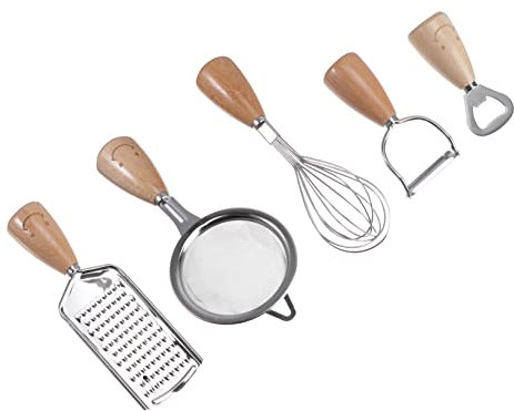 TOPBATHY Juego De Cocina Rallador Suministro De Utensilios De Cocina Accesorio De Cocina Menaje De Cocina Herramienta Colador Abridor De Vino Suministro De Cocina Batidor De Mango