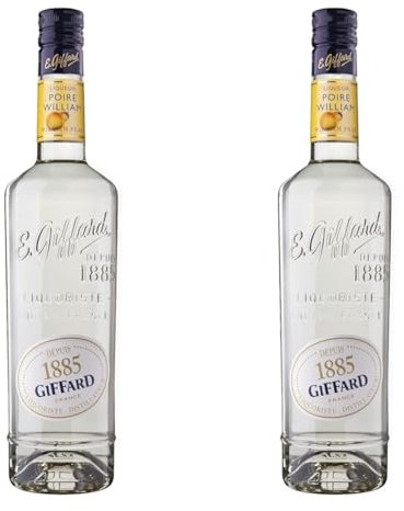 Giffard - Liqueur de Poire William - Recette Française - Fruitée et Puissante - 70 cl, 700 milliliters (Lot de 2)