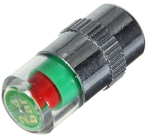 Vaguelly 4stücke Teiliges Auto Reifenventilkappen Mit Druckanzeige Langlebig Passend Für Standardreifenventile Sichtbare Warnung Bei Niedrigem Reifendruck Zur Reifenschonung Und