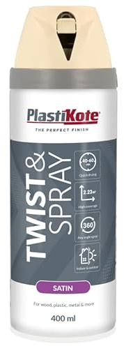 SuperGift.com 400ml, Satin Finish Spray Paint (1, Porcelain)