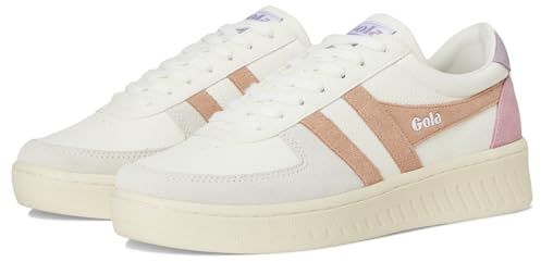 Gola Womens Grandslam Trident, White/Cameo/Lily, 10