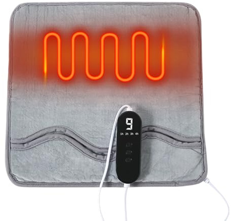 Heating Foot Warmer - Cold Weather Thermostatic | Plug-in Feet Warmer Fast Heating | for Mother Grandma Adults Teens Elderly Bed Sofa Couch Dorm Under Desk