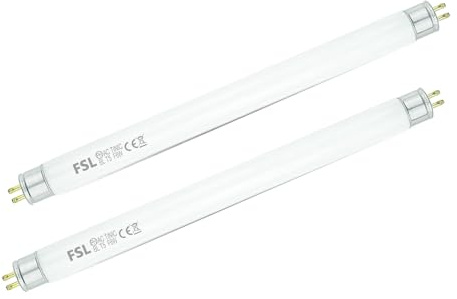 GKT FSL BL T5 F6W Ampoule anti-mouches,22.6cm,365 nm,ampoule de remplacement pour tueurs d'insectes, compatible avec les lampes anti-moustiques/tueurs d'insectes de 12W(2 pièces)