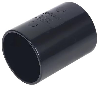 Solvent Weld Straight COUPLERS 40MM X 40MM Black, Cost Effective System, Lightweight & Strong, 5 in Pack