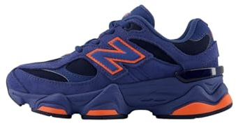 New Balance 9060 Sneakers für Kinder, Zwischensohle mit Dämpfung ABZORB und SBS, Futuristischer Stil Y2K, Königsblau, 33 EU
