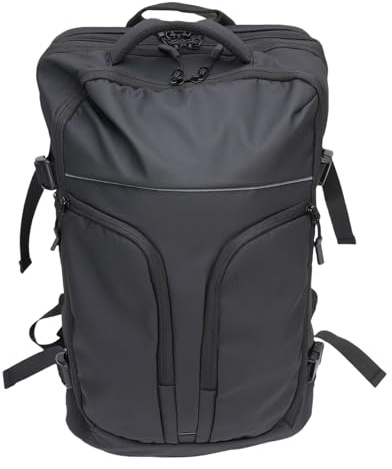 YDuupxe Carry On Backpack, Oxford Cloth Expandable Travel Backpack 33 to 47L with Vacuum Compression Pump, 17.3 Inch Laptop Weekender Bag for Men Women Business Flight