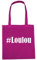 Reifen-Markt Tasche #Loulou Größe 38x42 Farbe Pink Druck Weiss