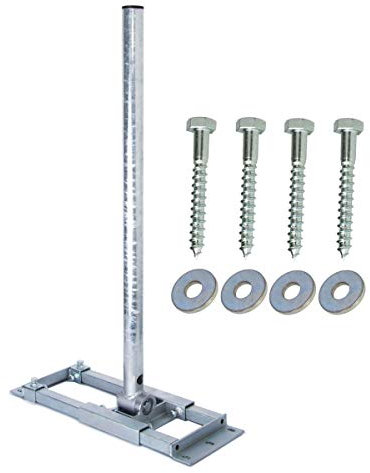 Premium X Deluxe X130-48 Dachsparrenhalter 130cm Mast Ø 48mm Sparrenhalter SAT Dach-Halterung inkl. Holz-Schraubenset