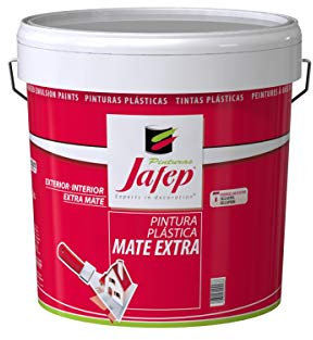 JAFEP Pintura Plastica Mate Colores Vivos Interior Amarillo Medio 750 Ml
