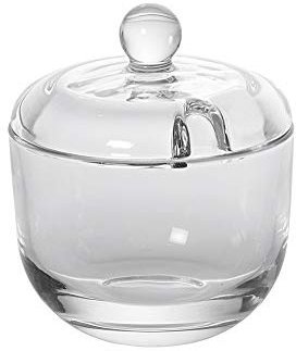 Leonardo 061141 transparent Glas Zuckerdose Zuckerdose (90 mm, 90 mm, 105 mm)
