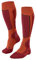 FALKE Herren Skisocken SK2 Intermediate Wool M Kh Wolle Funktionsmaterial warm dick 1 Paar, Orange Flash 8034, 39-41