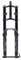 MZP Fahrradgabel 26 27.5 29 Zoll Doppelte Schulterkontrolle MTB Bergab Suspension Luftdruck Gerades Rohr Ultraleicht Aluminiumlegierung Stoßdämpfer Rebound Adjust (Color : Black, Size : 27.5inch)