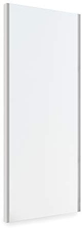 Emuca - Ausziehbarer Spiegel für den Schrankinnenraum, Verstellbarer Innenmöbelspiegel, 340 x 1000 mm, metallic grau.