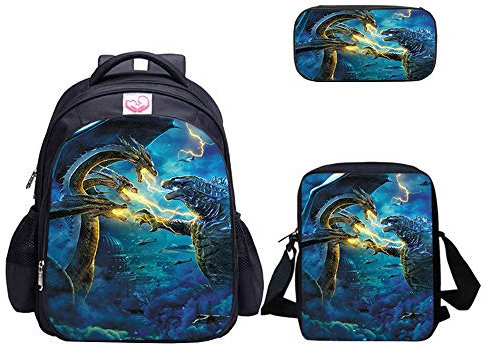 MATMO Juego de Mochila y lonchera para niños, Mochila de Hombro, Estuche para lápices