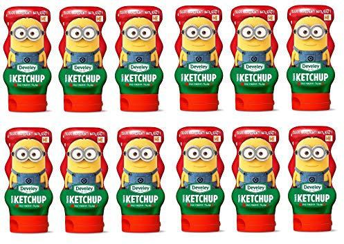 12x Develey Ketchup Squeeze 250ml Würzsaucen nur mit italienischen Tomaten 100% natürliche Zutaten