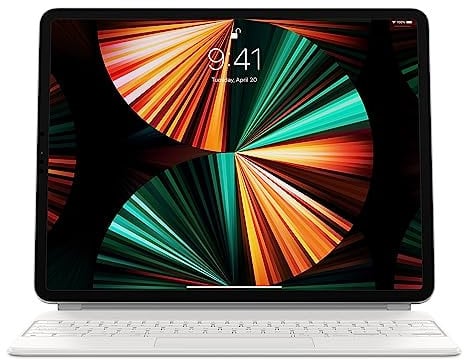 Apple Magic Keyboard für 12.9-inch iPad Pro (3. 4. 5. oder 6. Generation) - Englisch (International) - Weiß