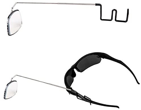 Kisbeibi Stoßfester Fahrradhelm-Spiegel, universelles Fahrradzubehör für Mountainbike, Rennrad (Größe: ca.: 17 x 6 x 3 cm)