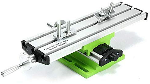 JIXIN Mini-Präzisions-Fräsmaschinen-Arbeitstisch, Multifunktions-Bohrschraubstock-Arbeitstisch, Tragbare Zusammengesetzte Kreuztische