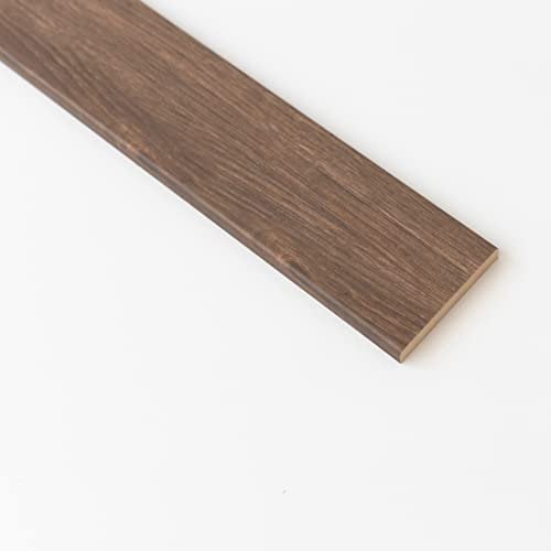 10 PZ Di COPRIFILO IN MDF NOCE SCURO R6 MM.10X70X2400