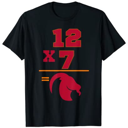 12 x 7 Ringe = G.O.A.T. Greatest of All Time 12 Ziegen T-Shirt