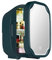 Mini Beauty Fridge 8 Liter Portable Personal Makeup Refrigerator Compact Cooler And Warmer Mirrored And Led Lighting Design AC/DC for Cosmetic Breast Milk Facial Mask Bedroom Dorm Office,dark green