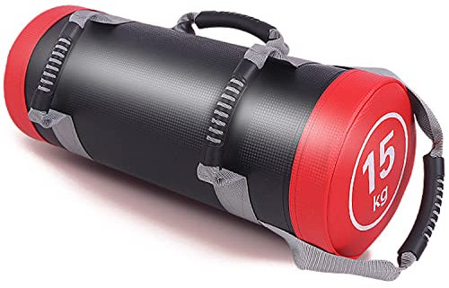 YZBBSH Power Bag Fitness-Gewichte Sandsäcke Workout Gewichte Sandbag für Functional Training, Fitness, Kraft, Ausdauertraining, Red 15kg