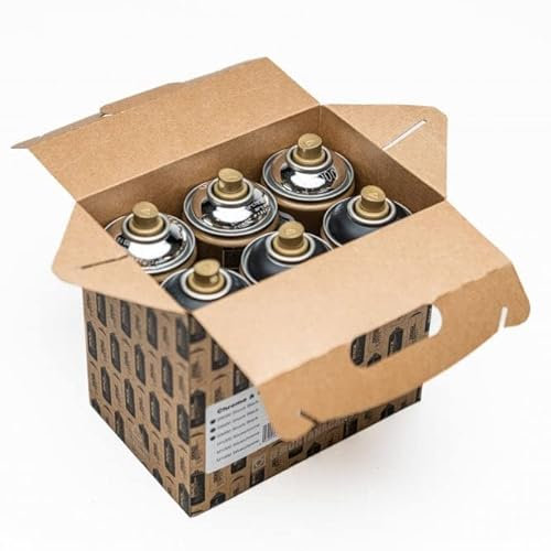Montana Gold - Chrome & Black Box Set (6) Spray Paint Bundle - 6 x 400ml Cans