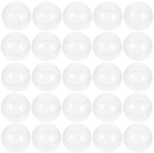 MILISTEN Transparente Kugeln zum Befüllen Acrylkugeln runde Spielzeug kapseln Plastikkugeln Bastelkugeln Geschenkbox Süßigkeiten Schachteln für Geburtstag Hochzeit Party