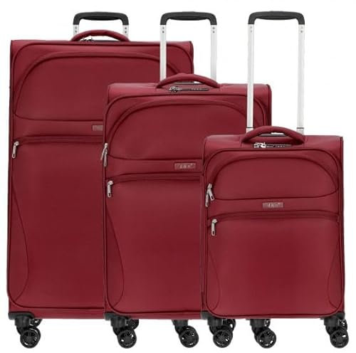 D&N Travel Line 9104 - Trolley-Set, 3tlg. Bordeaux