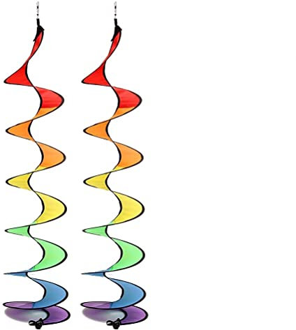 JTLB Windmühlen-Spinner, 23 * 23 * 2 Spiral-Regenbogen-Windstreifen Windmühle Buntes Windspiel Garten Home Outdoor Camping Zelt Dekoration