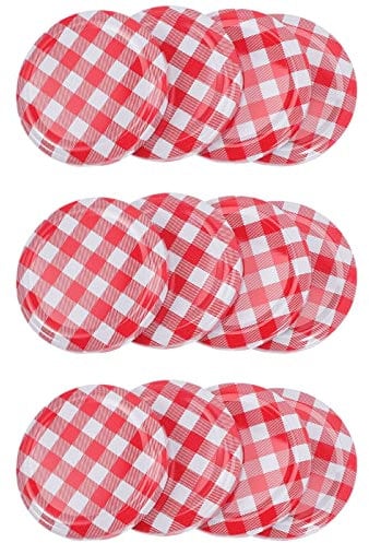 Cabilock 40pièces Couvercles Pour Bocaux Lids De Mise Conserve Étanches Pour Confitures Sauces Épices Accessoires De Couvercles Pour Pots