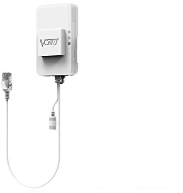 VONETS VAR1200-L Industrial Gigabit Dual Band WiFi Bridge/Router 1200M WiFi a Ethernet Adaptador con ventilador inteligente, 3 puertos Gigabit, POE, DC/USB Powered para redes industriales,