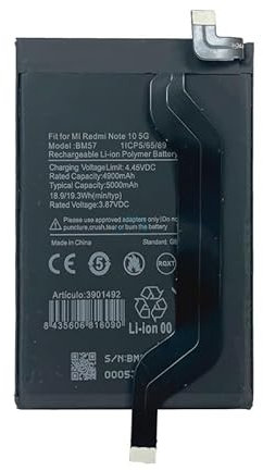 Bateria BM57 para Xiaomi Redmi Note 10 Pro 5G (Solo Valida para el Modelo 5G) - Poco X3 GT 5000mAh