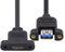 CY Câble de type A USB 3.0 femelle vers Micro 3.0 Type-B femelle à vis type câble d'extension 5 Gbit/s