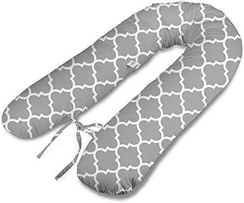 ekm trade Typ V 180cm XL Stillkissen Schwangerschaftskissen Lagerungskissen Seitenschläferkissen Handmade 100% Zertifizierte Baumwolle Geräuschlos (23)