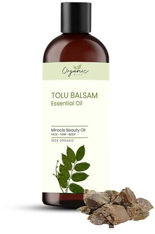 Organic Bliss Tolu Balsam Essential Oil 100% Pure and Natural Therapeutic Grade Essential Oil for Hair Skin Care, Relief from Stress,Anxiety and Aromatherapy (50 ML)