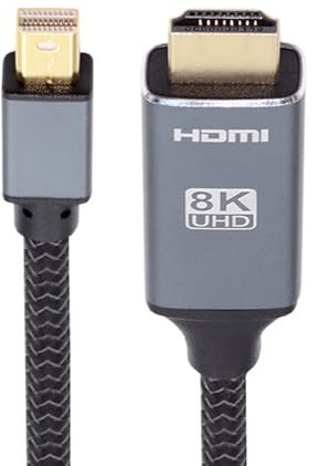 cablecc Cavo da mini DisplayPort 1.4 a HDMI maschio da Mini-DP a HDMI 2.0 Display UHD 4K da 8K a HDMI 2.0, 1,8 m