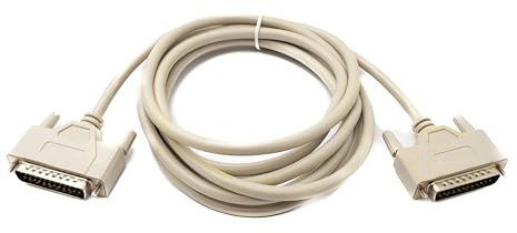System-S D Sub Kabel 3 m 25 Pin Stecker zu Stecker RS530 Adapter in Grau